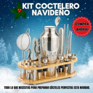 KIT COCTELERO 23 PIEZAS NAVIDAD OFERTA🎅
